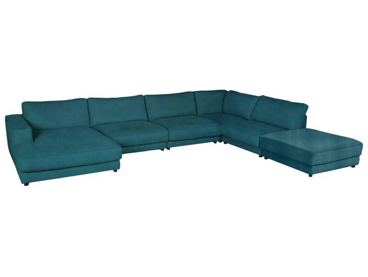 Ecksofa Havanna Basic Candy / Farbe: Petrol / Material: Stoff Basic