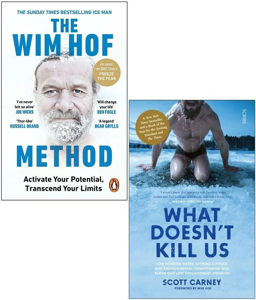 Various Publishers The Wim Hof Method & What Doesn't Kill Us 2 Books Collection Set by Wim Hof & Scott Carney - Paperback - Cold Therapy & Breathwork Wellness Reads