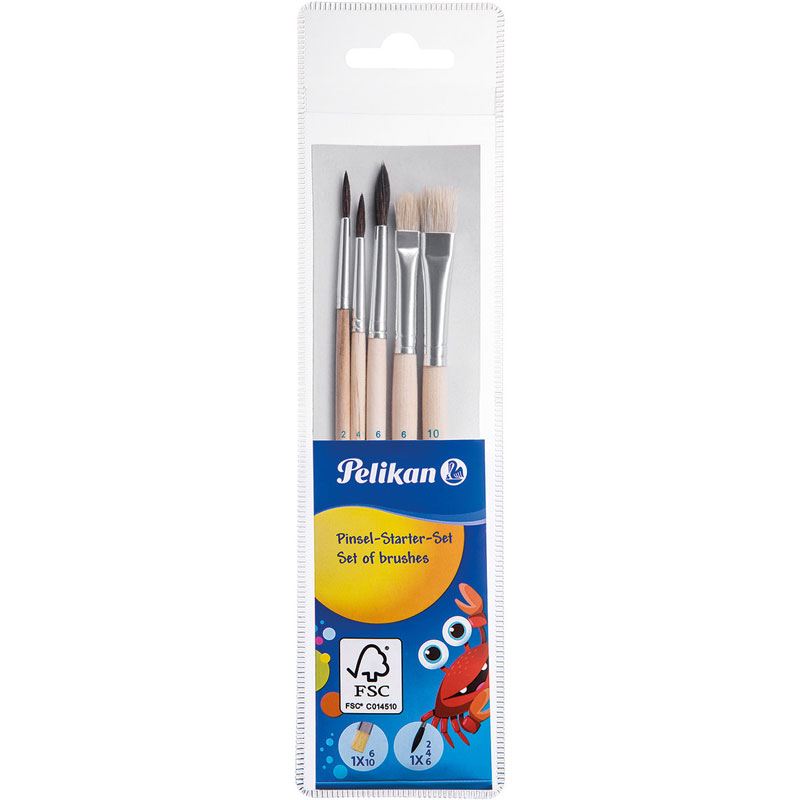 Pelikan Pinsel Pi5SB Starter Set mit 5 Stück