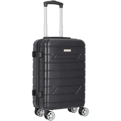 Nowi Bergamo 4 Rollen Kabinentrolley 56 cm, Koffer, Schwarz