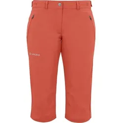 VAUDE Damen Farley Stretch Caprihose II, Größe 46 in Rot Rot