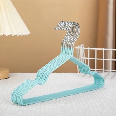 Youfap Market PVC Coated Metal Infant Hanger, Children's Style 30cm Non slip Rubber Hanger, Dormitory Home Clothes Hanger Organization green
