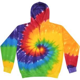 Tie-Dye CD877 d Hooded Sweatshirt in Prism size Small   Cotton/Polyester Blend 8777, T8777