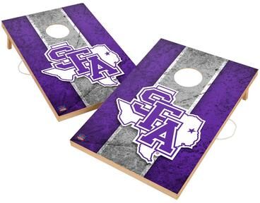 Skip's Garage Vintage Stephen F. Austin State University Lumberjacks Regulation 2x4 Cornhole Set