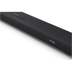 Sharp Speakers HT-SBW55121(BK) Q 5.1.2 Dolby Atmos/ DTS:X Soundbar with Wireless Subwoofer, Black (212 W, 5.1.2 Kanal), Soundbar, Silber, Schwarz