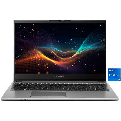 CAPTIVA Business-Notebook "Business/Office I10-0765GE", grau (silberfarben), 16 GB RAM 1.000 GB SSD, Core i7, ohne Betriebssystem, Notebooks