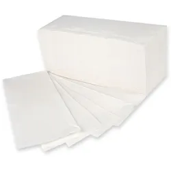 HYGOCLEAN Papierhandtücher 2-lagig V/ZZ Falzung 25 x 23 cm Zellulose Weiss 3000 Blatt