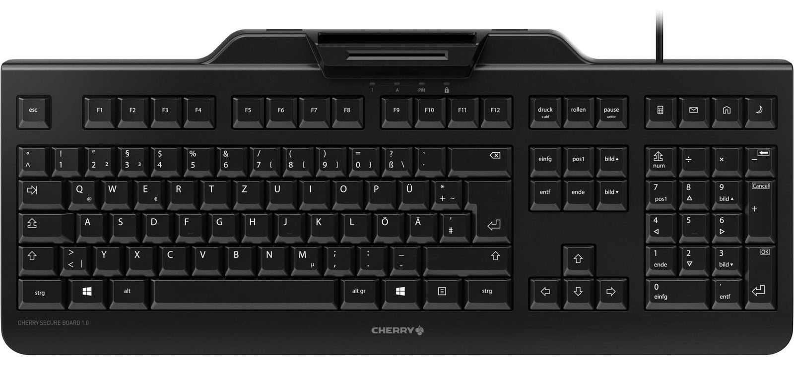 Cherry JK-A0400DE-2 Cherry Secure Board 1.0, zwart