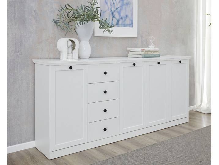 Sideboard Kommode Baxter 195 cm , Landhausstil , weiß