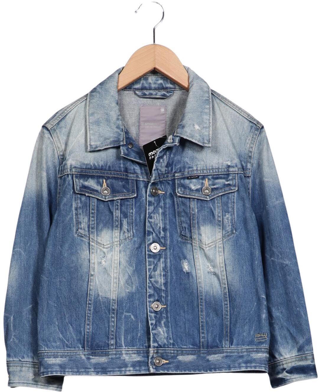 G Star RAW Damen Jacke, Hellblau, Gr. M, Baumwolle - Second Hand