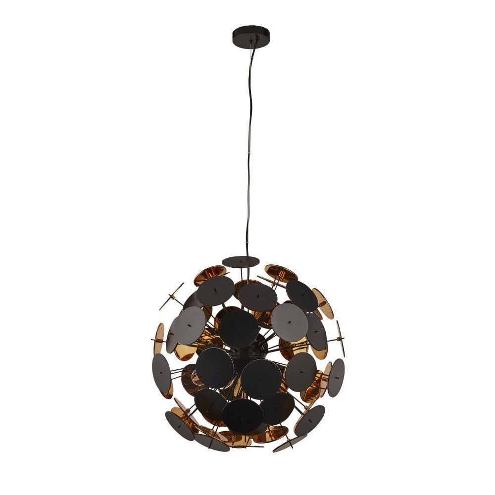 Searchlight Design hanglamp Discus rond van metaal Ø 54 cm