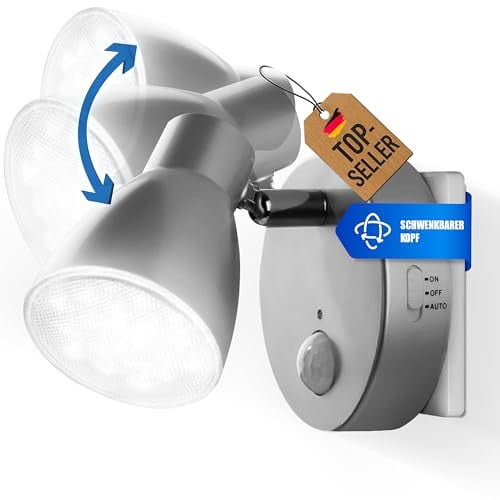 Trango MILO LED-sensor nachtlampje met bewegingssensor en automatische functie in zilver