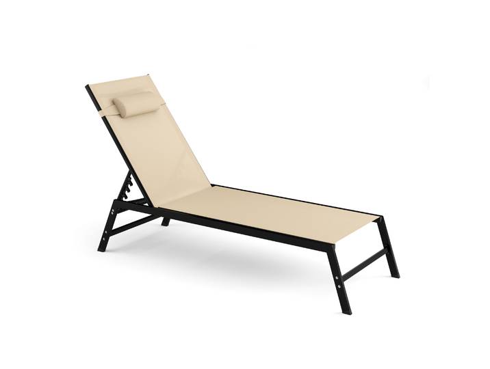 Liegestuhl ADDISON beige