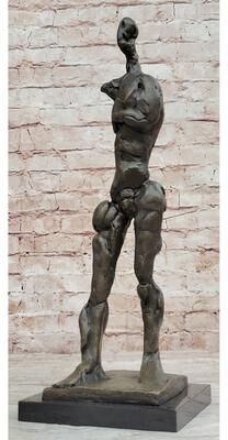 Bronzhaus Gia Dali Stuck Big Man Walking Bronze Sculpture Statue Figurine Modern Abstract