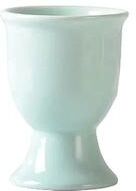 Uplifted Trends Macaron Ceramic Egg Cup Holder For Breakfast And Elegant Egg Serving blue