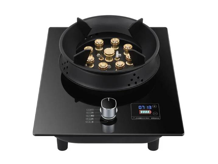 Cuisinière à gaz cuisinière simple liquéfié pétrole bureau intégré cuisinière naturelle unique ménage feu féroce A