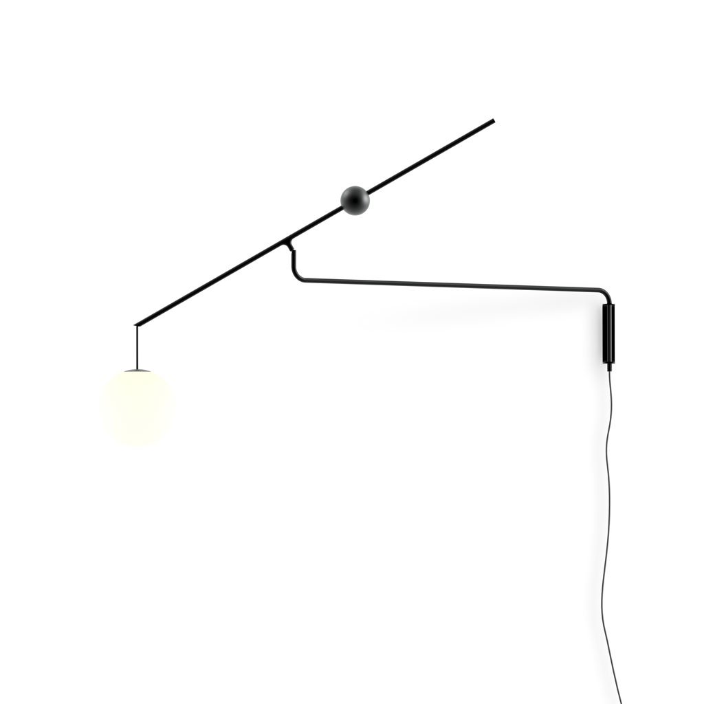Luceplan Malamata Wandleuchte (matt black) matt black 1B010A220001+1B010/100002