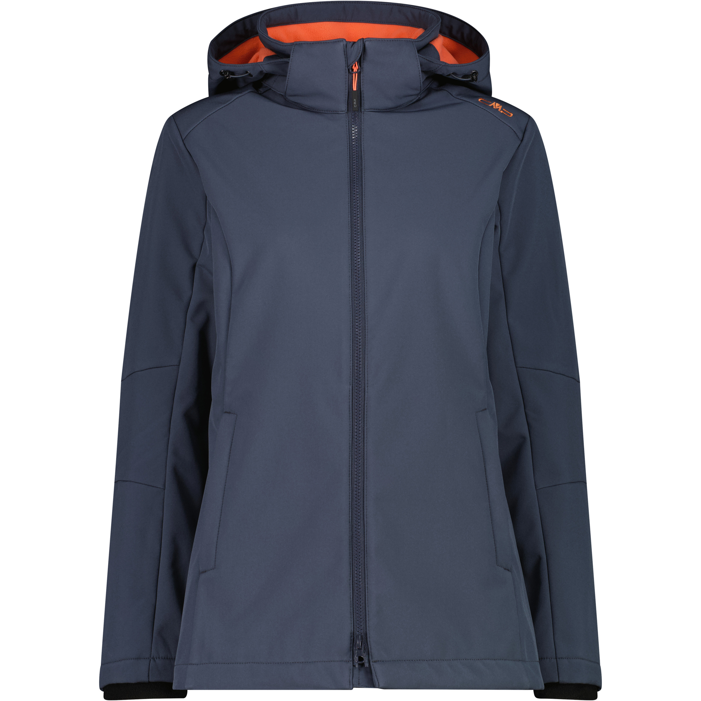 CMP Zip Damen Softshelljacke blau Größe S Trekking Wasserabweisend
