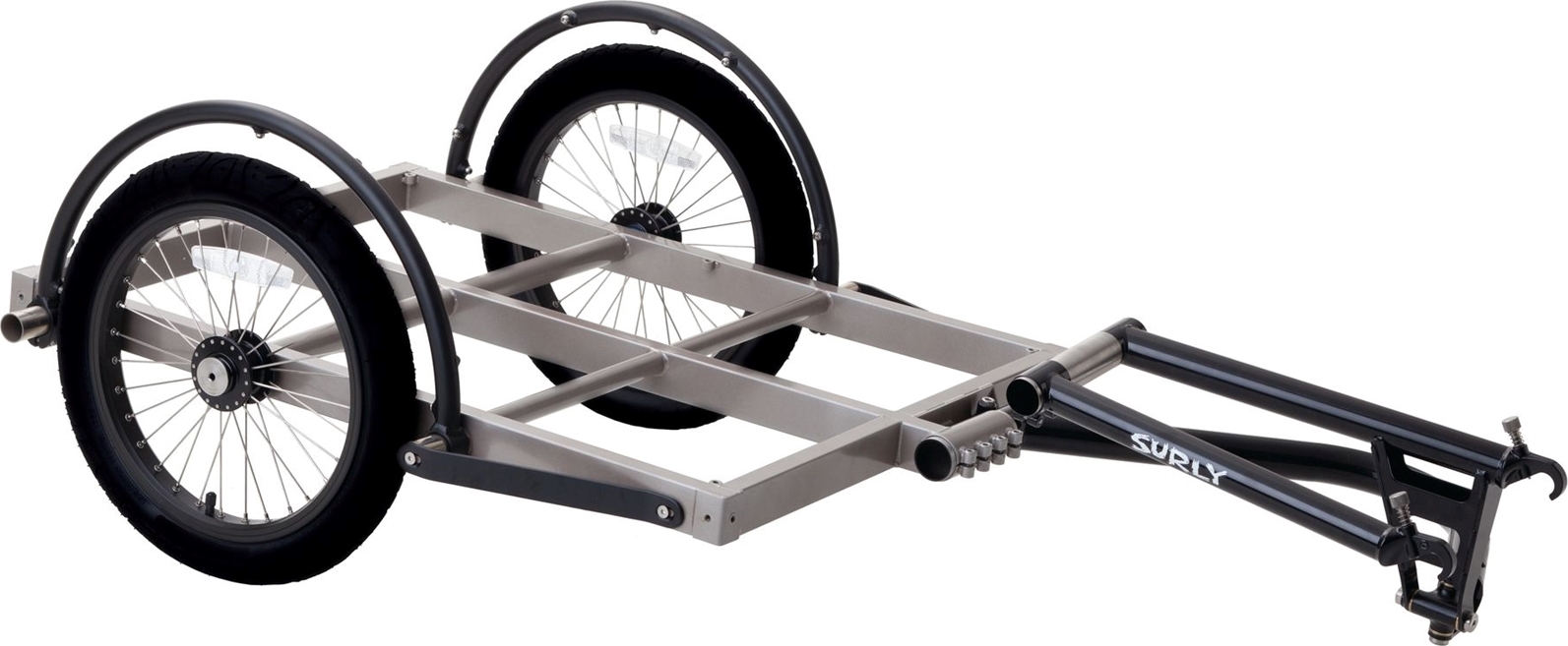 Surly Ted Trailer Fahrradanhänger, kurz, silver/black