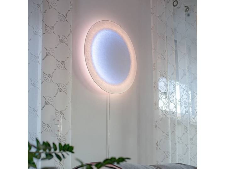 MOODMOON LED-Wandleuchte, RGBW, rund - Ingo Maurer - Wohnzimmer - Design - Papier / Karton
