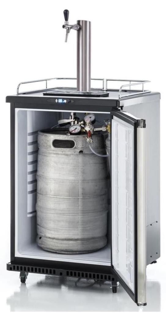 Bierbar komplett für max 50l Fass Silber 2kg Korbkeg(S)