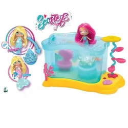 Seasters: Magisches Aquarium-Spielset mit Überraschungs-Meerjungfrauenpuppe