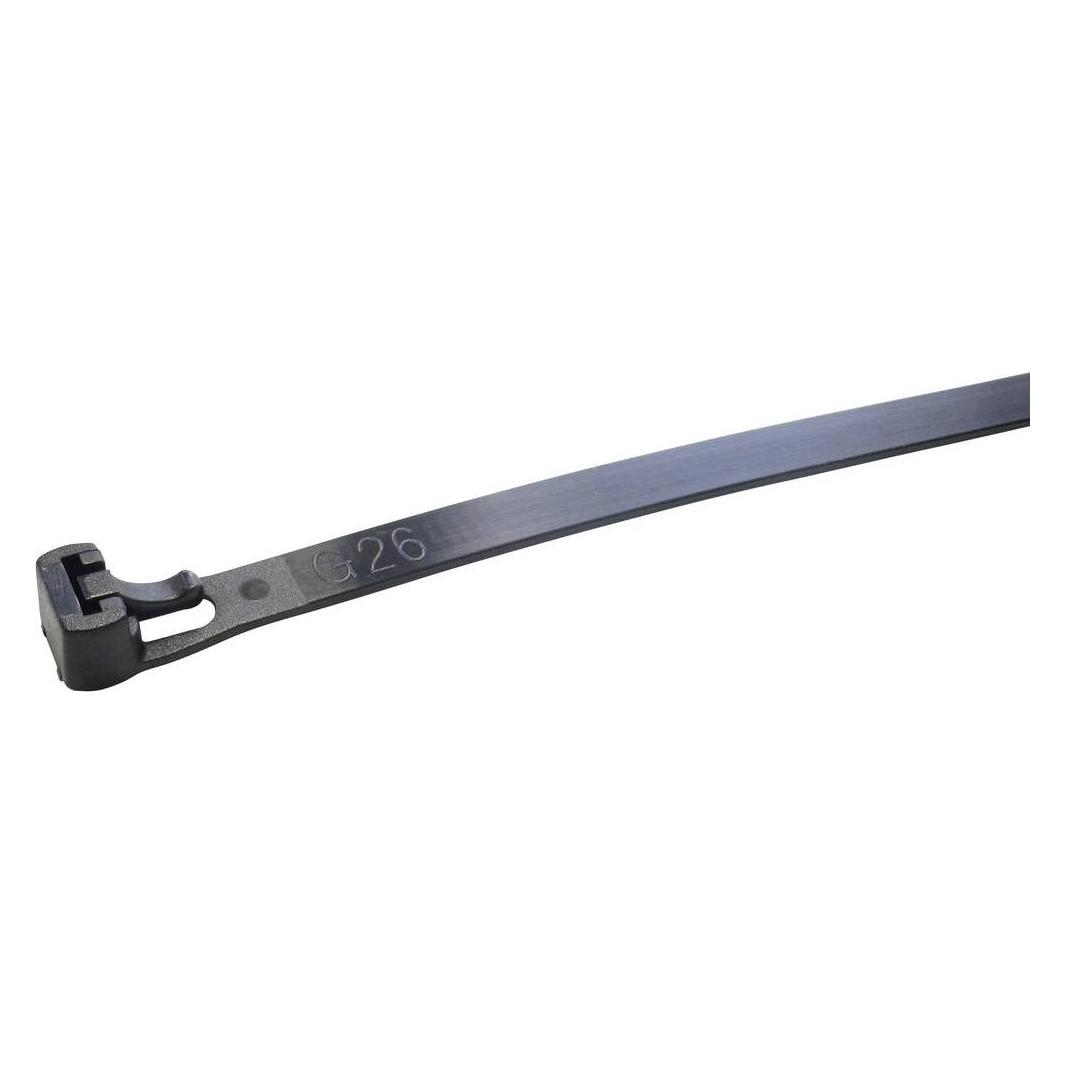 WKK 5458 Kabelbinder 300 mm 7.60 mm Schwarz Lösbar, UV-stabilisiert 100 St. (300 mm, 100 Stk.) (5458)