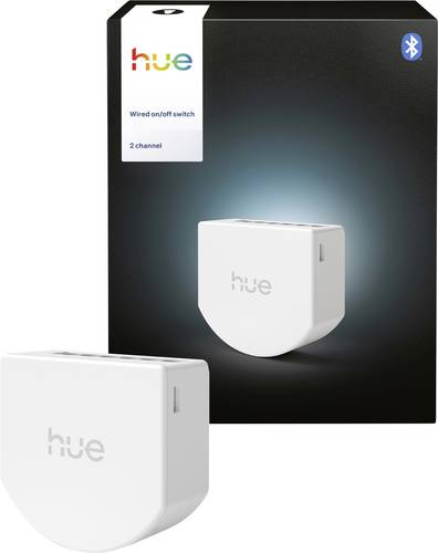 Philips Hue Wandschaltermodul 2 Kanal/2C (6A/ 400W LED/ 1.380W Halogen) Mit Sprachsteuerung, Per App steuerbar