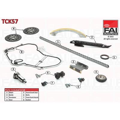 Fai Autoparts Steuerkettensatz [Hersteller-Nr. TCK57] für Opel, Saab, Vauxhall