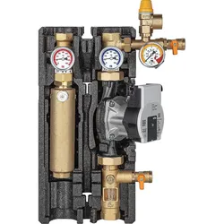 Solarstation Maxi Basic DN25(1''), 2-Strang, Flowmeter Wilo Para ST 25-180/8-75,PWM