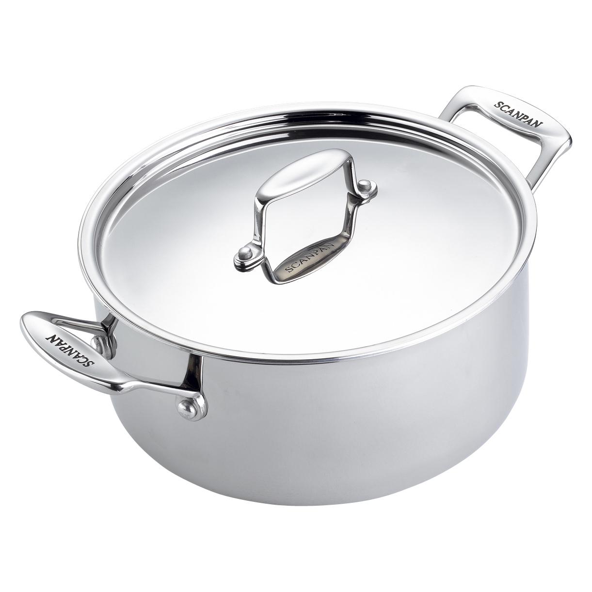 Scanpan Fusion 5 -kattila, 3,7 L (Bräter + Schmortopf, Aluminium, Edelstahl, 20 x 13.30 cm) (74252000)