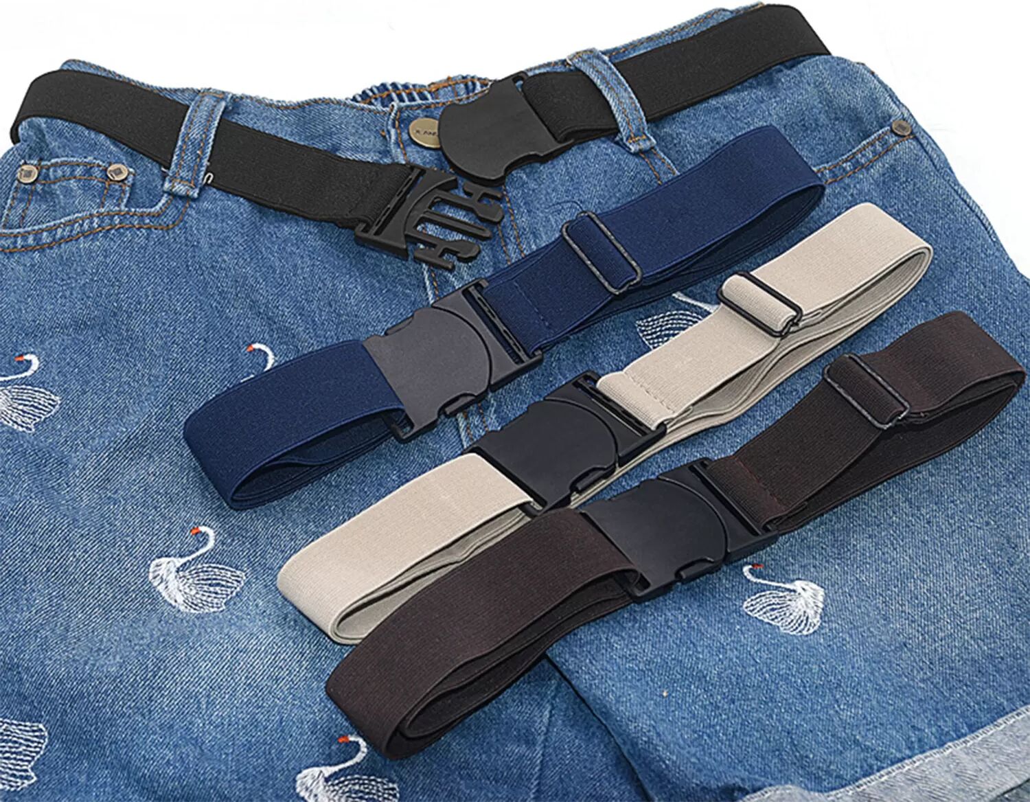 INF Verstellbarer elastischer Gürtel für Hosen und Jeans