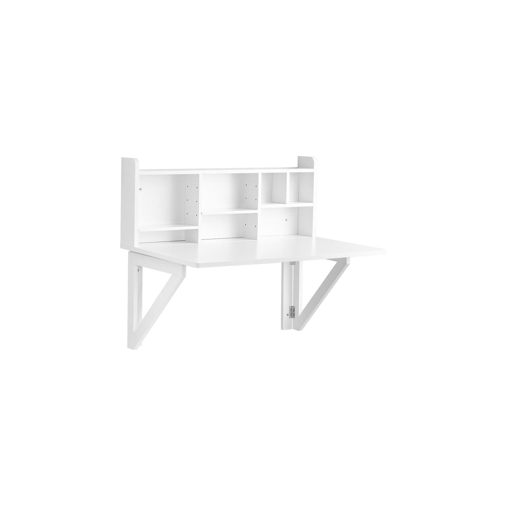 SoBuy Klappbarer Schreibtisch Weiß 90x60x78cm Funktional