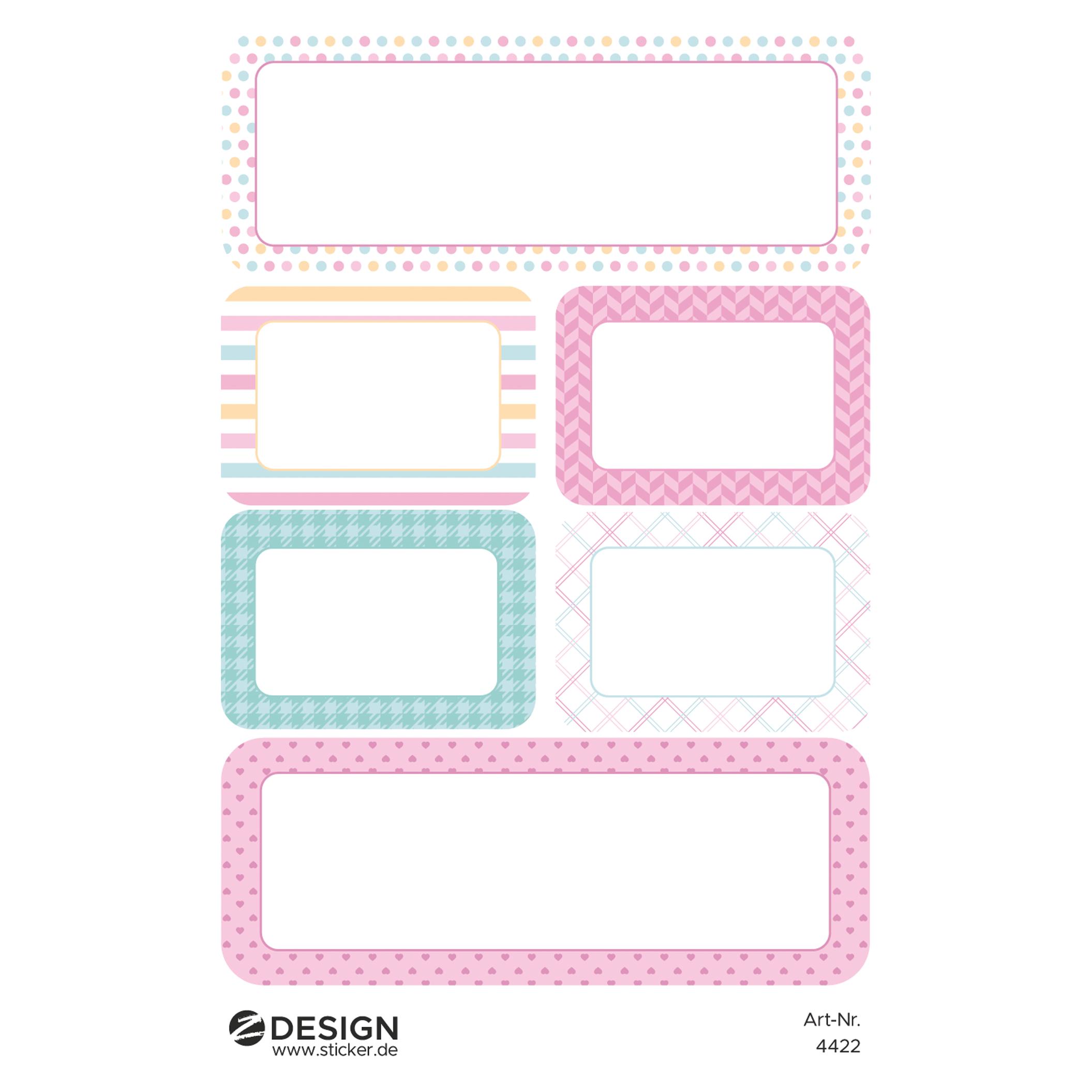 Z-Design Sticker zum Beschriften (4422)
