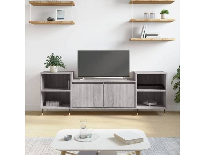Meuble TV - Meuble Séjour - Armoire TV Sonoma gris 160x35x55 cm - Bois d'ingénierie - CFW219181
