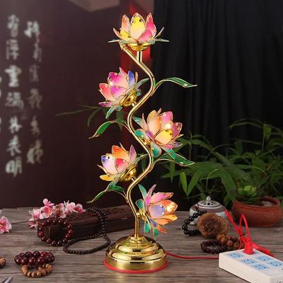 Uplift Essentials Colorful S Shaped Lotus Lamp Colorful S Shaped Lotus Lamp