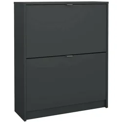 Dmora Larry - Schuhregal, 70x24x85h cm Grau, 12 Paare