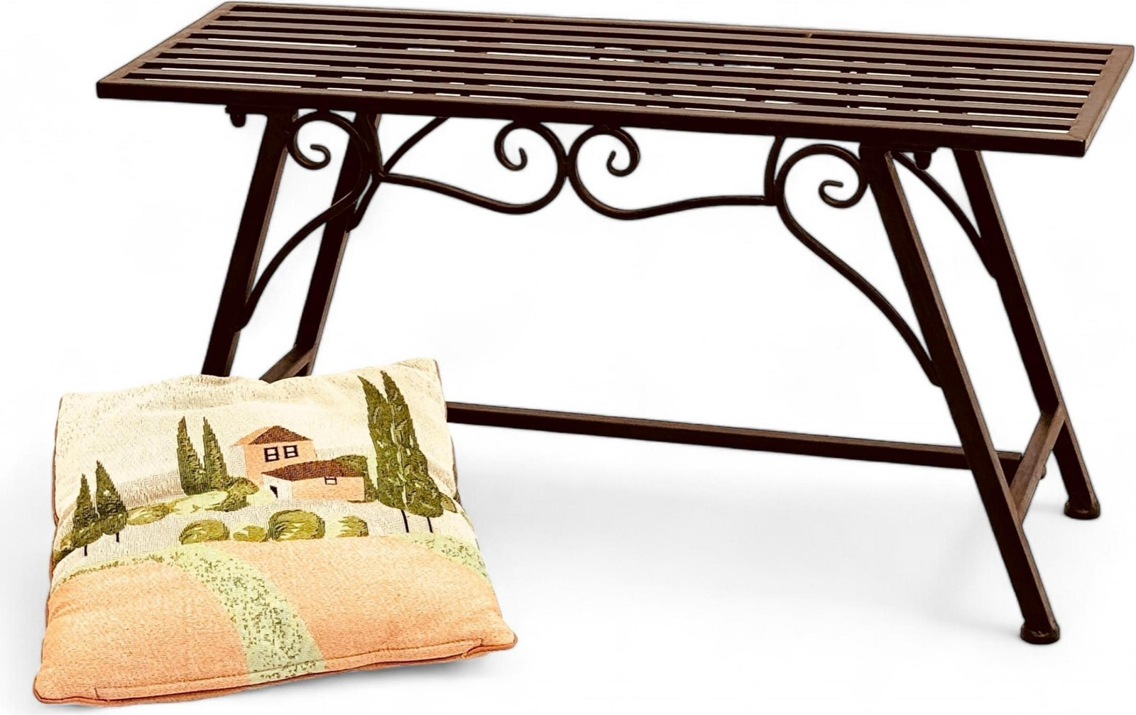 Herbert Denk Tuinbank Cucciu S met ornamenten, weerbestendig metaal, 83 cm