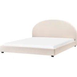 BETT mit Lattenrost 180/200 cm Hellbeige Vaucluse