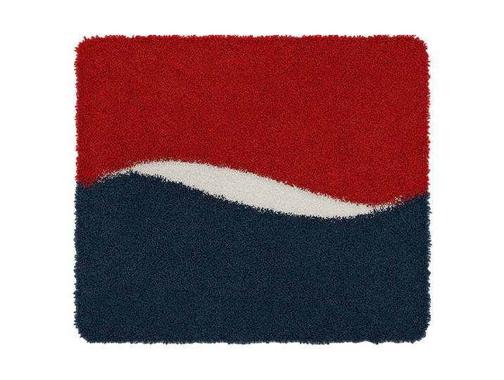 Tapis de bain Gelo 50 x 60cm Rouge/Rouge/Bleu
