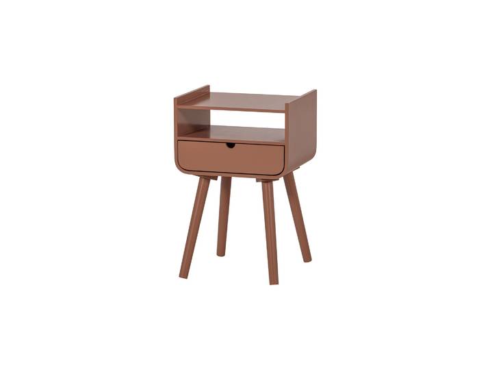 Table de chevet/Table d'appoint 54x36x30 Bois Vieux rose Nils