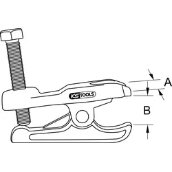 KS Tools Universal-Kugelgelenk-Abzieher mechanisch, 70 mm - 450.0056