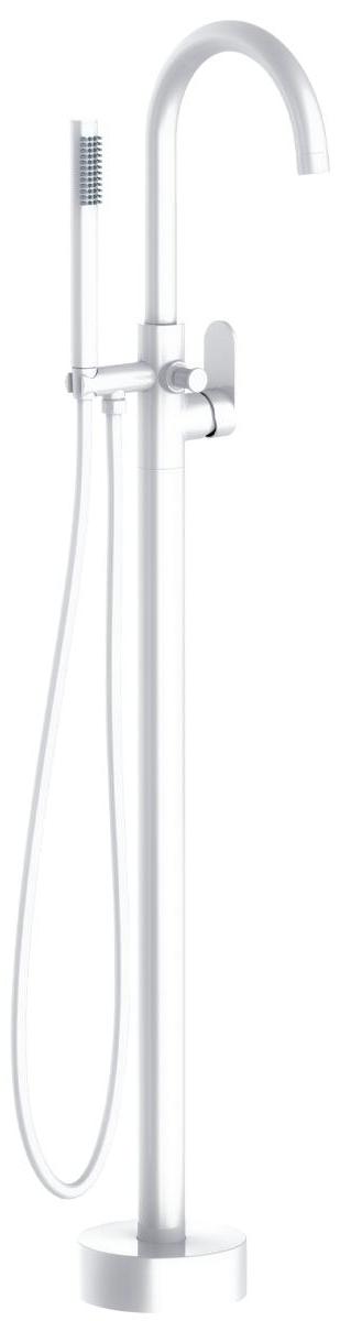 Charme II, freistehende Badarmatur für Badewanne, weiß, von Essebagno
