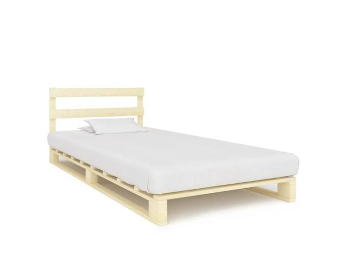 BETTEVE Cadre de lit de palette Bois de pin massif 100 x 200 cm