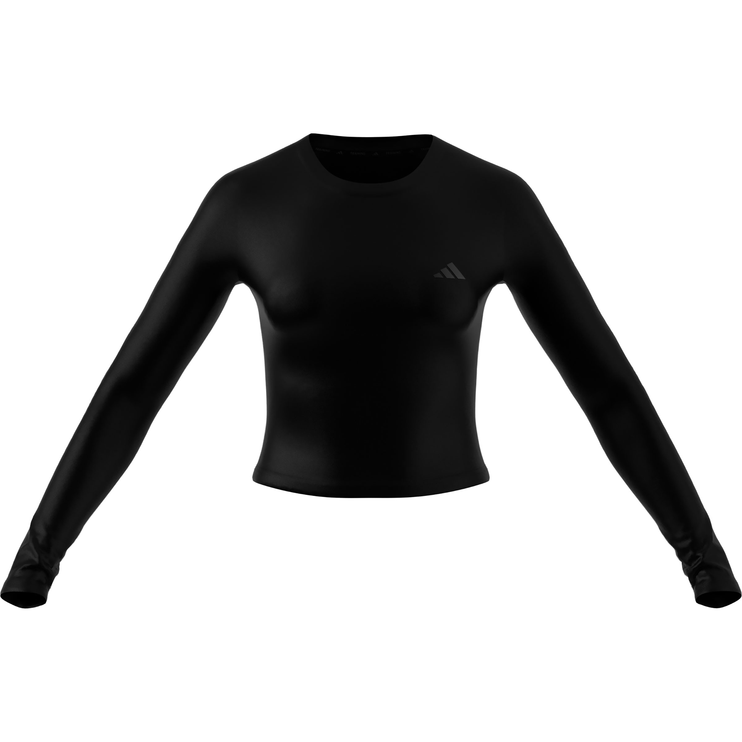 adidas Essentials Shine Damen Longsleeves schwarz Größe L Laufen | Yoga Widerstandsfähig