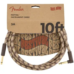 Fender Festival Hemp Brown Stripe 3m - Instrumentenkabel
