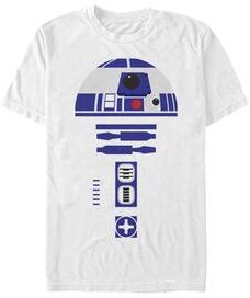 Men's Big & Tall Simpler R2 Costume Tee by Star Wars in White (Size 4XL)
