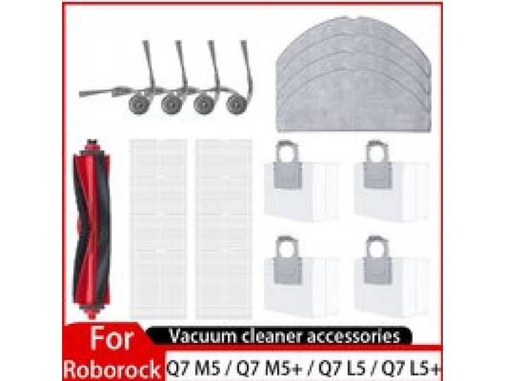 Roborock Q7 M5 / Q7 M5+ / Q7 L5 / Q7 L5+ / Q7 TF / Q7 TF+ / Q7B / Q7T+ Plus Onderdelen Hoofdborstelfilter Mop Doek Stofzak