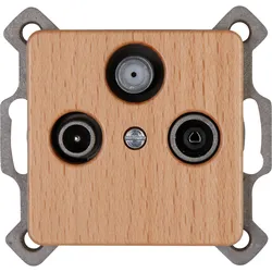 Kopp Einsatz/Abdeckung für Kommunikationstechnik holz - 917131082