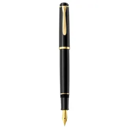 Pelikan Classic 200, Schwarz, Gold, Kartuschenfüllsystem, Medium, Beidhändig, Deutschland, 1 Stück(e)